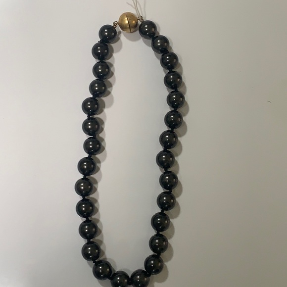 Ralph Lauren Large Black Pearl Necklace - Picture 3 of 7